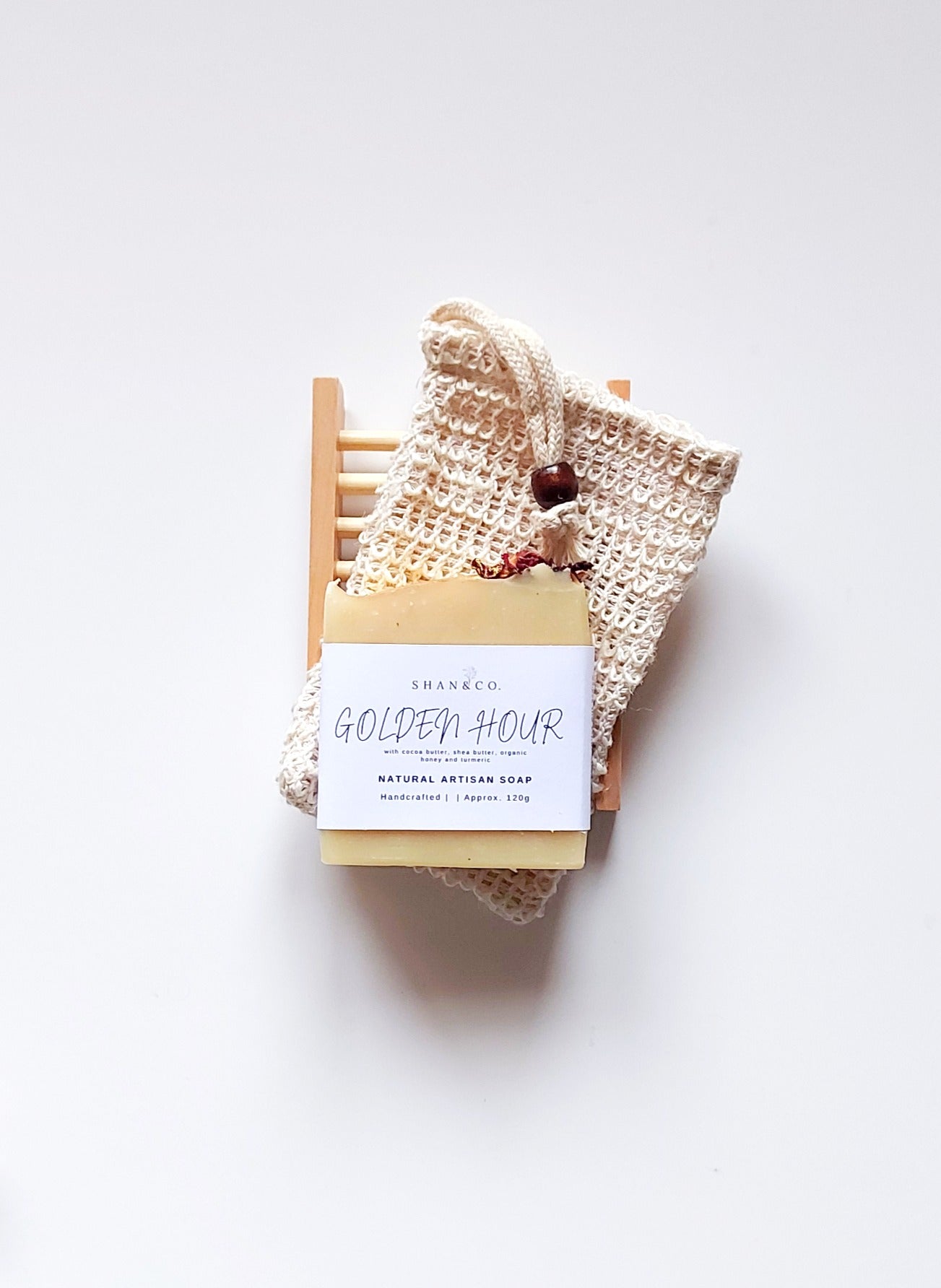 Soap Set (with Bamboo Rack+ Sisal Soap Bag) image 5